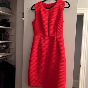 J Crew Red Sleeveless sheath dress with pockets, size 4